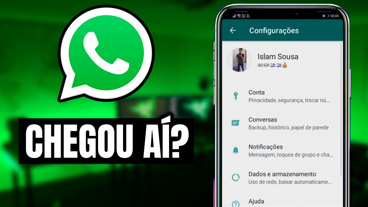 CHEGOU AÍ? Nova Atualização do WhatsApp 2019 - YouTube