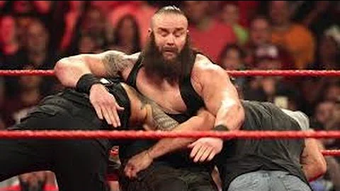 ROMAN REIGNS AND GOLDBERG SPEAR TO BRAUN STROWMAN AT KEVIN OWENS SHOW