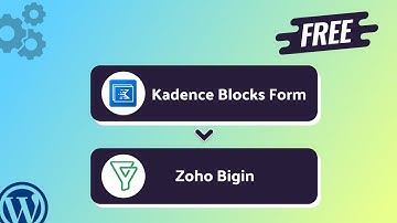 Integrating Kadence Blocks Form with Zoho Bigin | Step-by-Step Tutorial | Bit Integrations