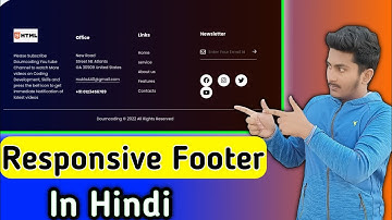 How to Make Responsive Footer Design using Html and CSS