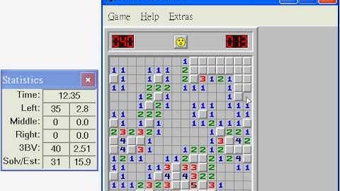 Minesweeper (Intermediate - Non-Flagging) in 14.92 seconds