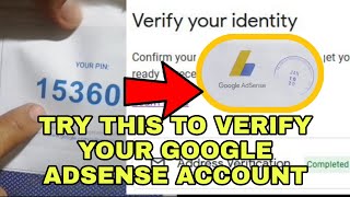 how to verify google adsense account pin 2022 | how to activate google adsense account on youtube