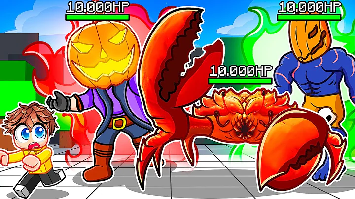 Fighting EVERY BOSS BATTLE in Roblox The Strongest Battlegrounds!