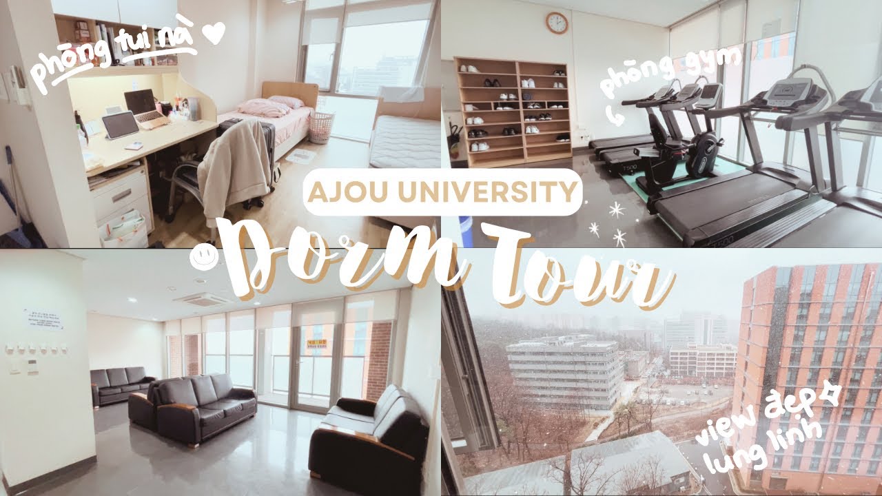 {5-MIN DORM TOUR} KÍ TÚC XÁ QUỐC TẾ TRƯỜNG ĐH AJOU -  INTERNATIONAL DORM I 아주대 국제학사 탐방