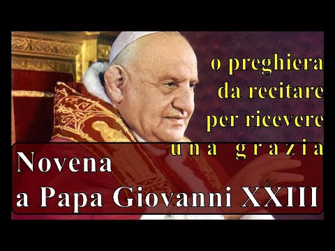 novena a papa giovanni xxiii per la guarigione