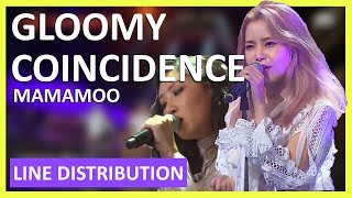 Video thumbnail of "MAMAMOO - Gloomy Coincidence Line Distribution (Color Coded)"