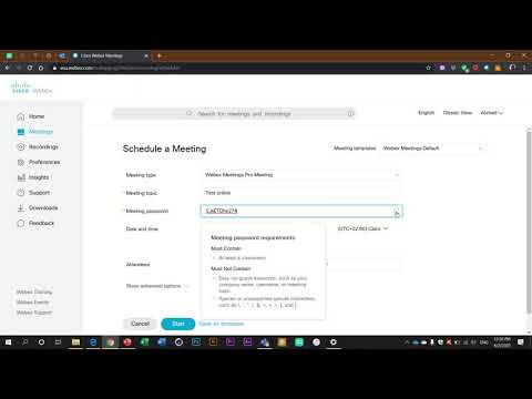 How To Use Webex For Online Meetings part 1