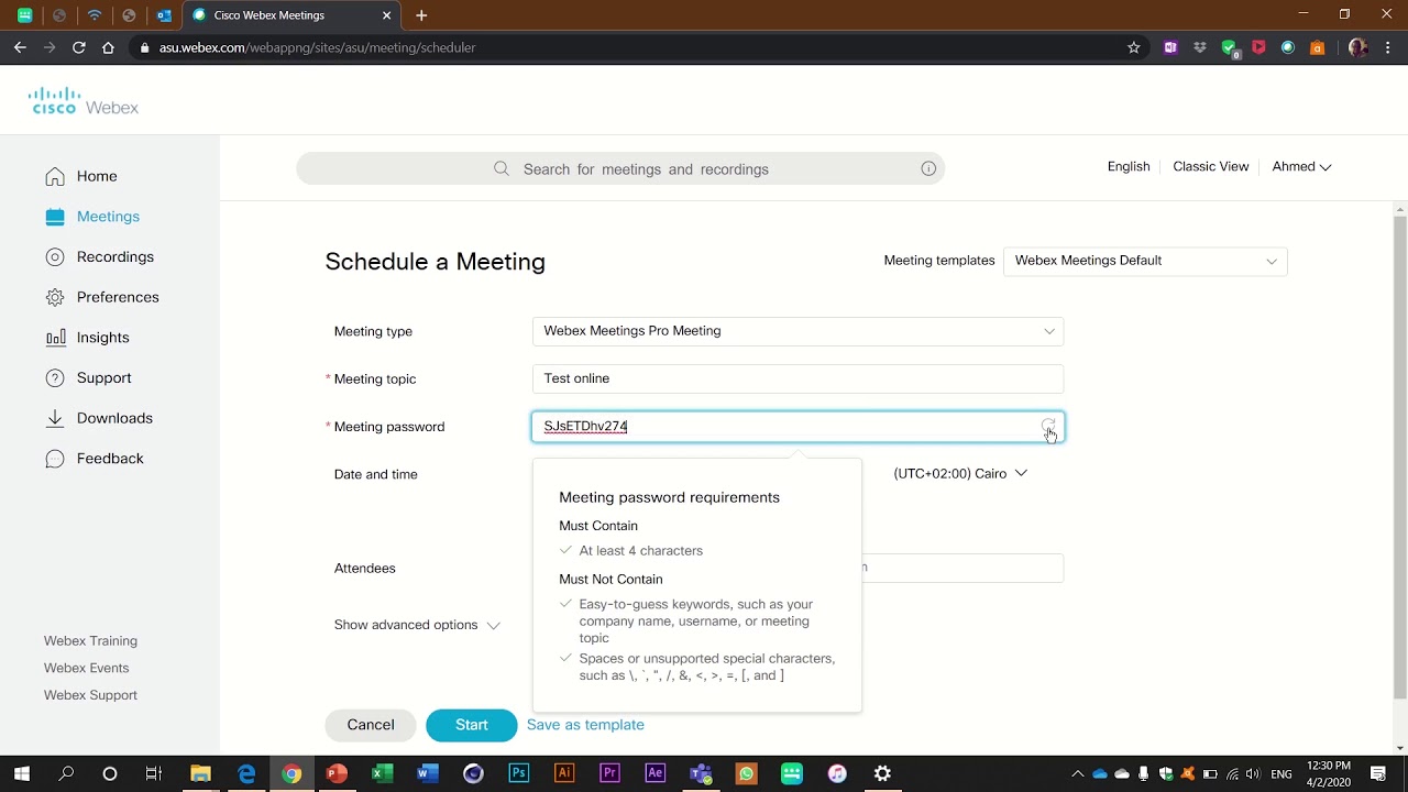 How To Use Webex For Online Meetings part 1