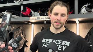 Adrian Kempe Discusses Kings Win and Anze Kopitar's 1,500th Game
