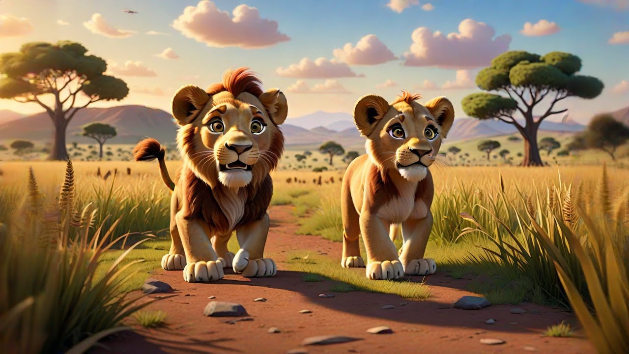 Five Little Lions Roar with Pride | Jungle Animal Song for Kids | Nursery Rhymes and Learning Songs