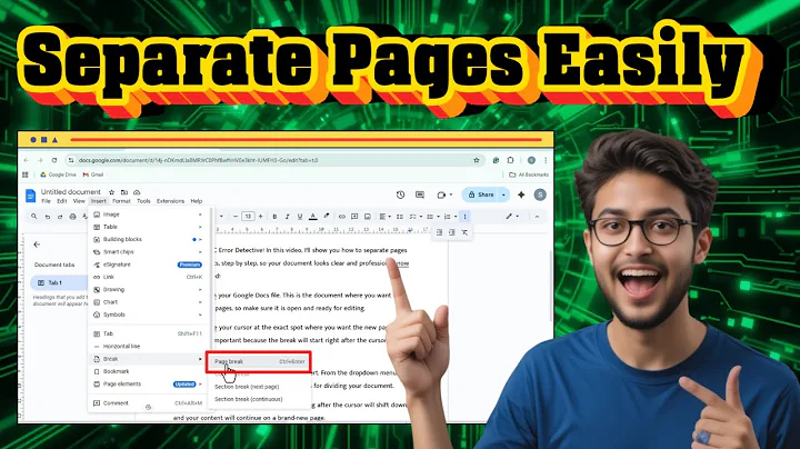 How To Separate Pages On Google Docs | Step-by-Step Guide (2025)