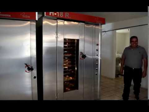 Horno panadería turbo 18 charolas Mexicano - YouTube