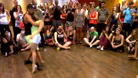 Dadinhao & Aline zouk contempo demo in Miami 2014