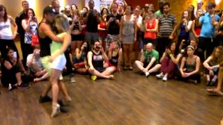 Dadinhao & Aline zouk contempo demo in Miami 2014