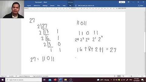 Converting Decimal to Binary and Vice Versa