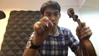 Vibracore test on Violin