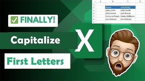 Watch This Before Learning How to Capitalize First Letters in Excel? | Excel Tech & Tricks