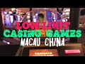 Low limit casino games in Macau China - YouTube