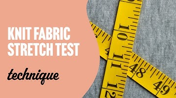 Knit Fabric Stretch Test