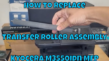 #Kyocera How to replace the transfer roller assembly on M3550idn printer!