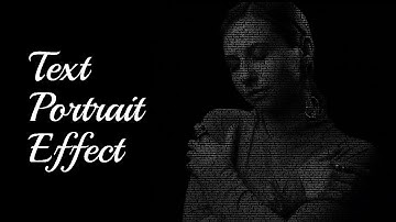 Pure CSS Text Portrait Effect | Simple CSS Tricks