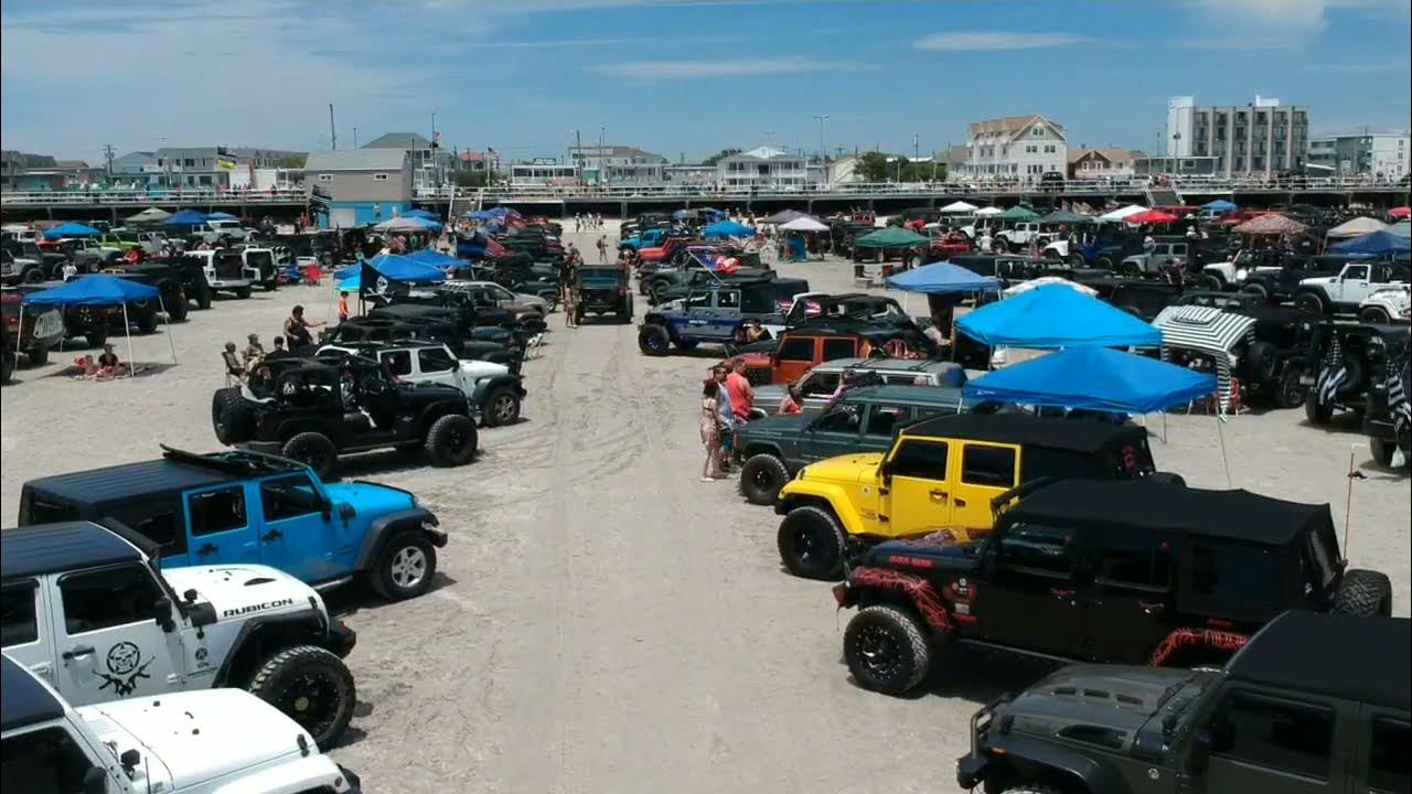 NJ Jeep Invasion On The Beach At Wildwood DJI Spark Footage YouTube