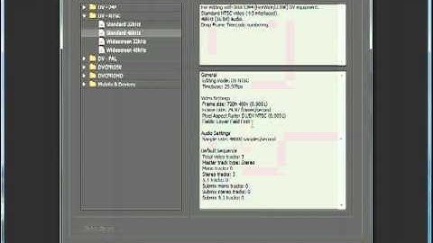 atomictraining.com | Premiere Pro CS5 Training - Creating a New Project