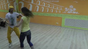 Zouk Class 22.04.13 at Brazuka Dance School - Wakko, Olga Z