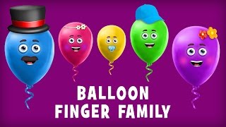 The Finger Family  Balloons Family Nursery Rhyme |  Balloon Finger Family Songs