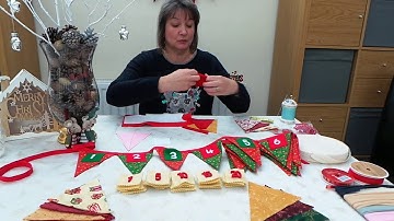 Christmas advent bunting craft activity