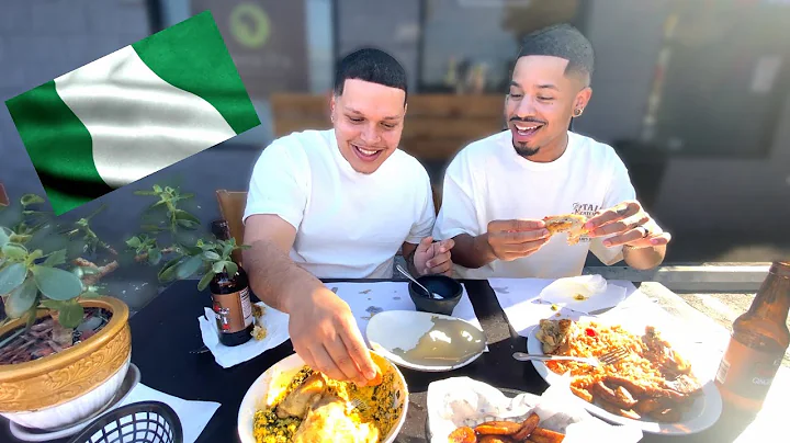 WE TRIED AFRICAN FOOD FOR THE FIRST TIME!! (Fufu, Egusi, Jollof Rice)