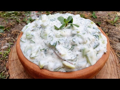 Çox Dadlı Pərpətöyün Salatı |  Yoğurtlu Semizotu Salatası Nasıl Yapılır | Purslane salad