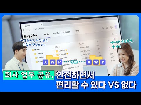 안전하고 편리한 기업용 클라우드 브리티 드라이브 