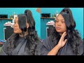 Detailed Sew In Half Up/Half Down with One Bang Tutorial (STEP BY STEP)