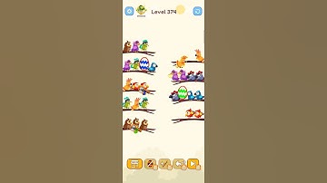 Bird Sort Colour GAMEPLAY LEVEL 374🔥Subscribe Channel@8-Bit games🔥