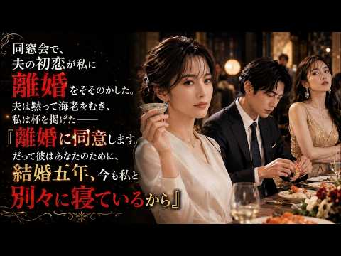 同窓会で、夫の初恋が私に離婚をそそのかした。夫は黙って海老をむき、私は杯を掲げた――「離婚に同意します。だって彼はあなたのために、結婚五年、今も私と別々に寝ているから」