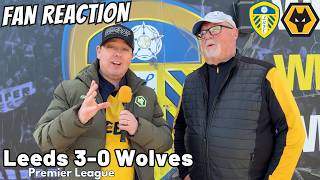 UNACCEPTABLE 🤬 Leeds 3-0 Wolves Instant Fan Reaction | Premier League