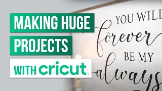 ❤️cutting a larger than mat project with your cricut | cricut off the mat projects