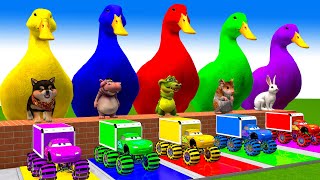 5 Giant Duck, Monkey, Piglet, chicken, dog, elephant, cow, Sheep, Transfiguration funny animal 2023