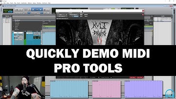 KVLT DRUMS II - Quickly Demo MIDI in Pro Tools