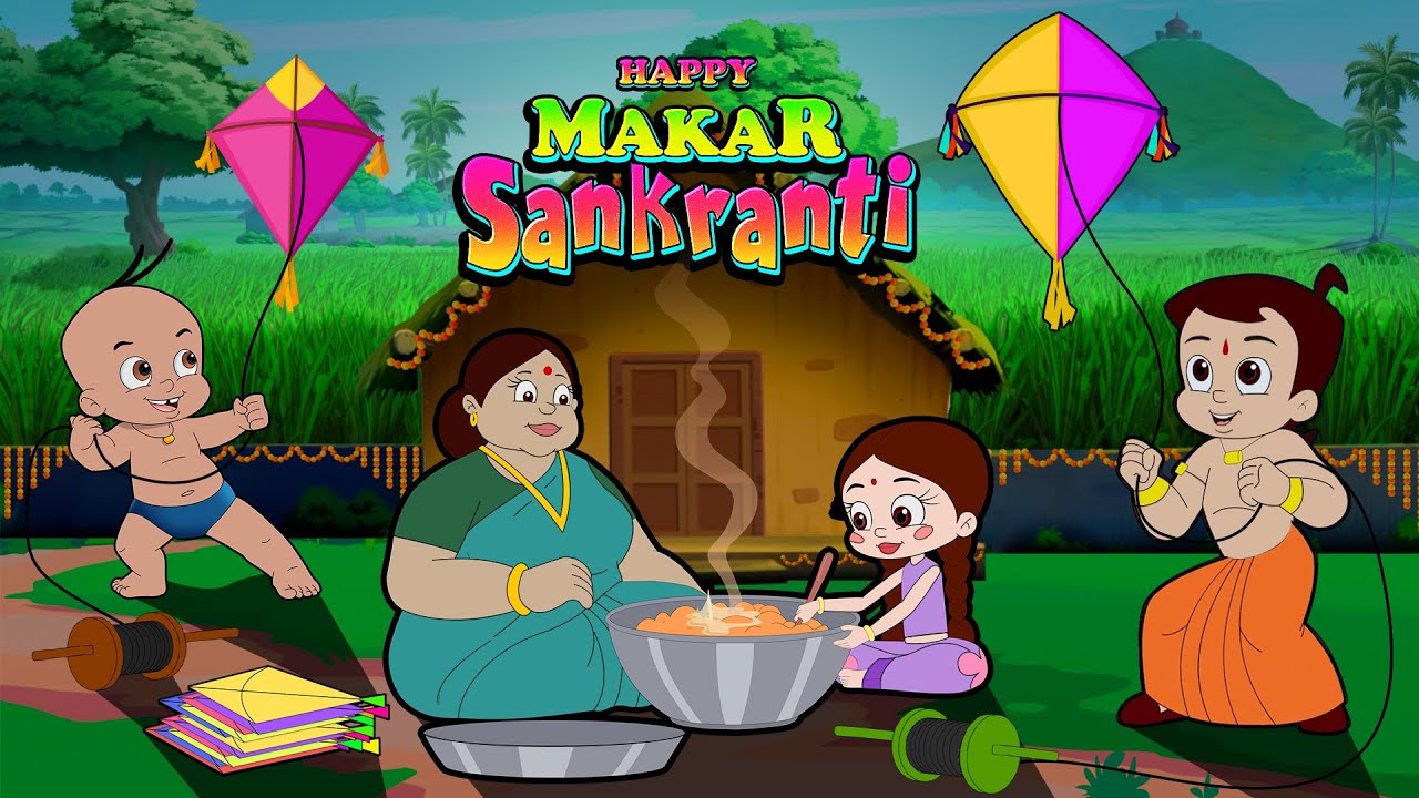 Chhota Bheem   Kite Festival in Dholakpur  Happy Sankranti  Pongal  Cartoons for Kids