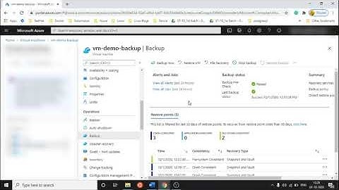 How to restore Azure VM From Backup (Recovery Services vaults)