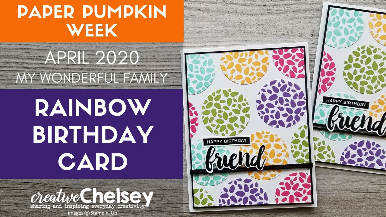 Alternative Birthday Card using the Stamp Set from April 2020 Paper