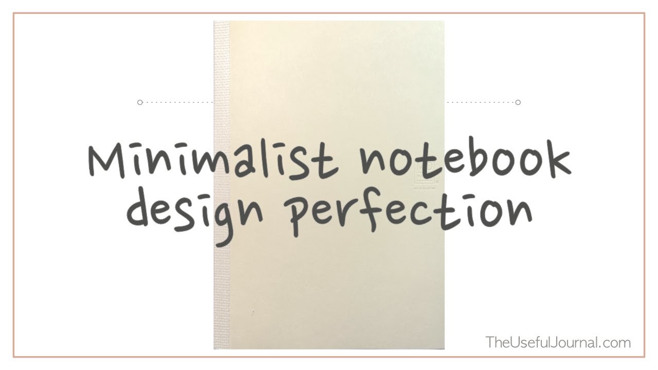 Midori MD dot grid A5 notebook review - YouTube