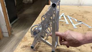5WD Skeleton Clock - Wheel Train Adjusted