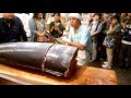 大口水産近江町カジキ解体ショー!