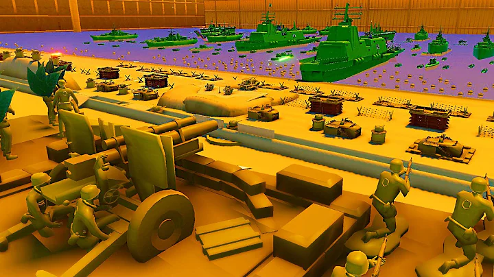 I built a Army Men BEACH INVASION vs WALL-FORTRESS Under Siege!- Attack on Toys