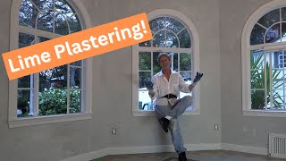 Lime plastering