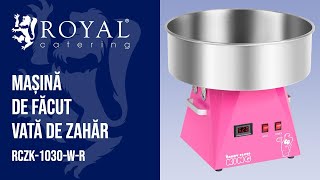 Mașină de făcut Vată de Zahăr Royal Catering RCZK-1030-W-R | Prezentarea produsului 10010595