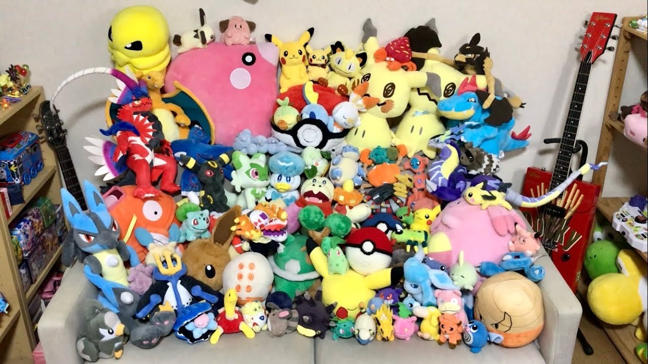 我が家にあるポケモンのぬいぐるみを全部紹介してみた - YouTube